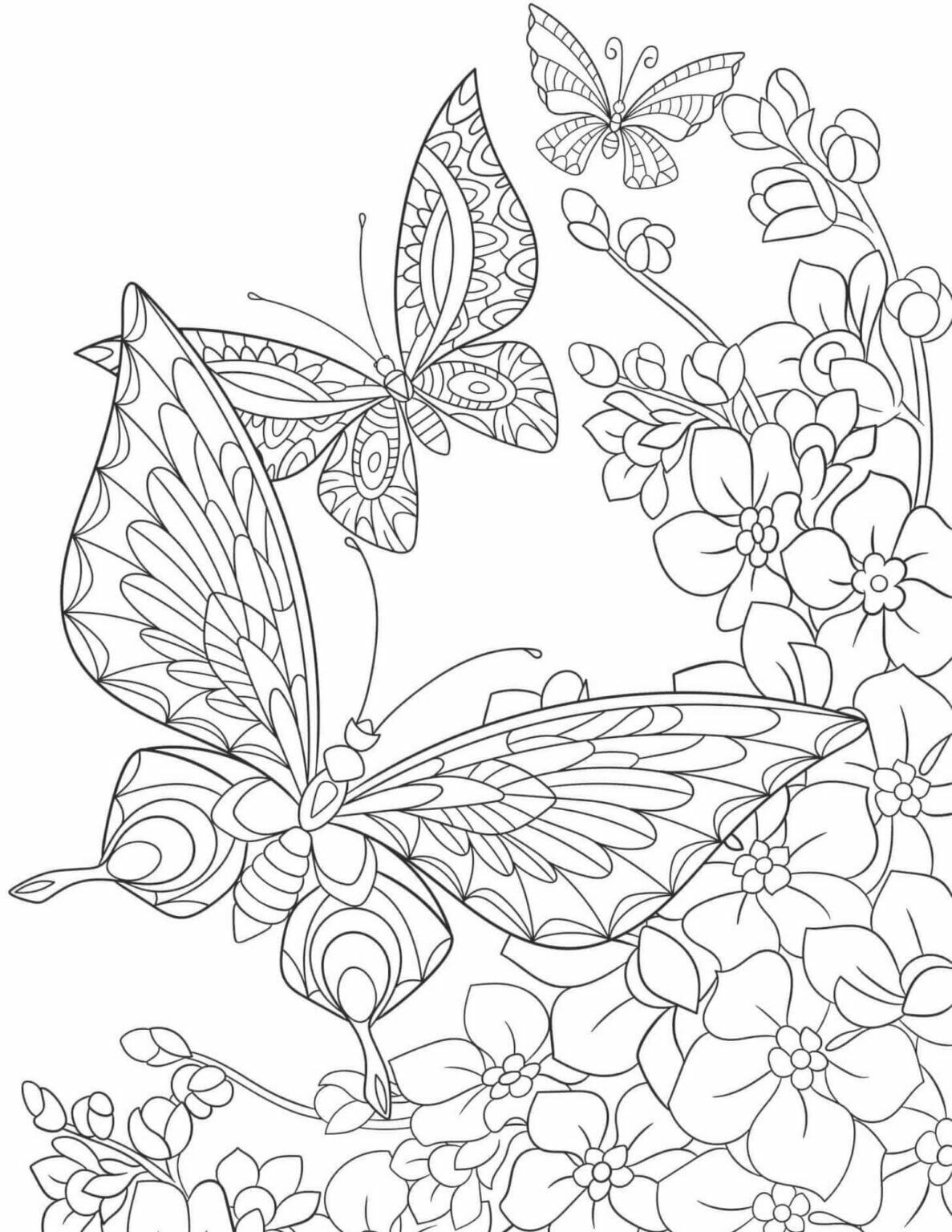 19 Calming Coloring Pages for a Beautiful Spring (Free) | Sassy Sister ...