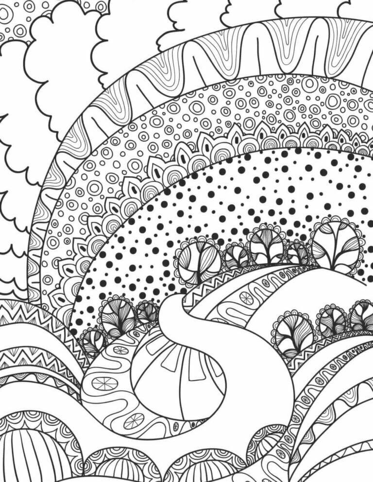 19 Calming Coloring Pages for a Beautiful Spring (Free) | Sassy Sister ...