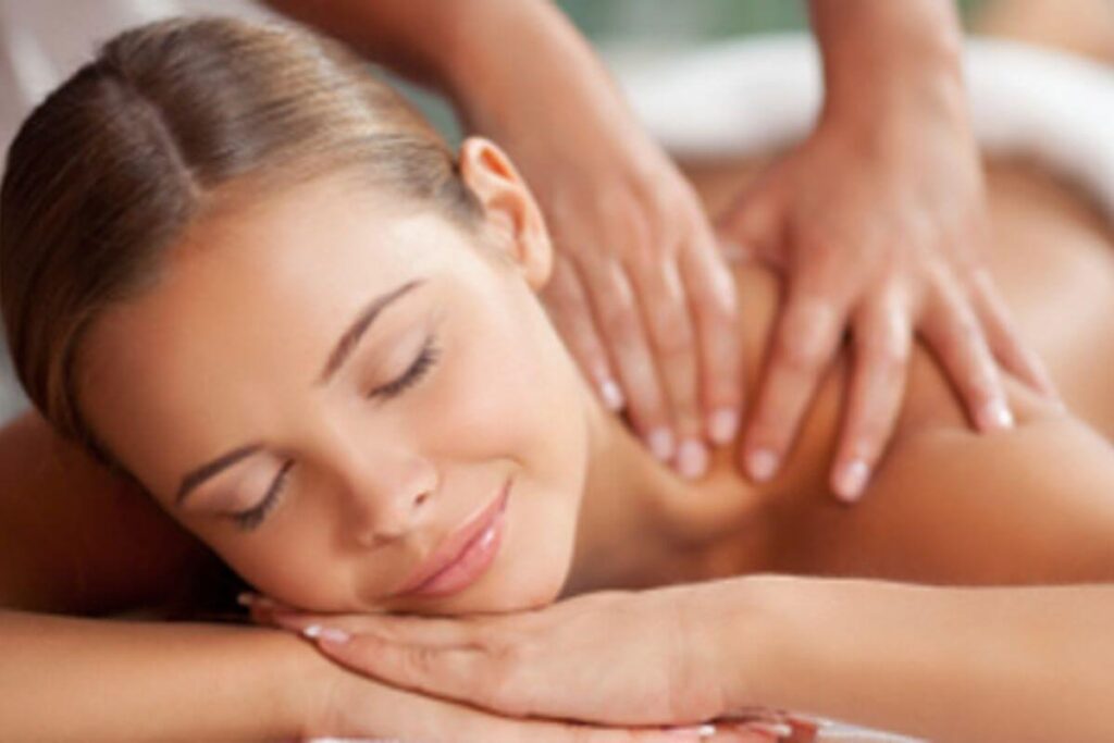 a young woman gets the best massage for stress and anxiety to help her mental health