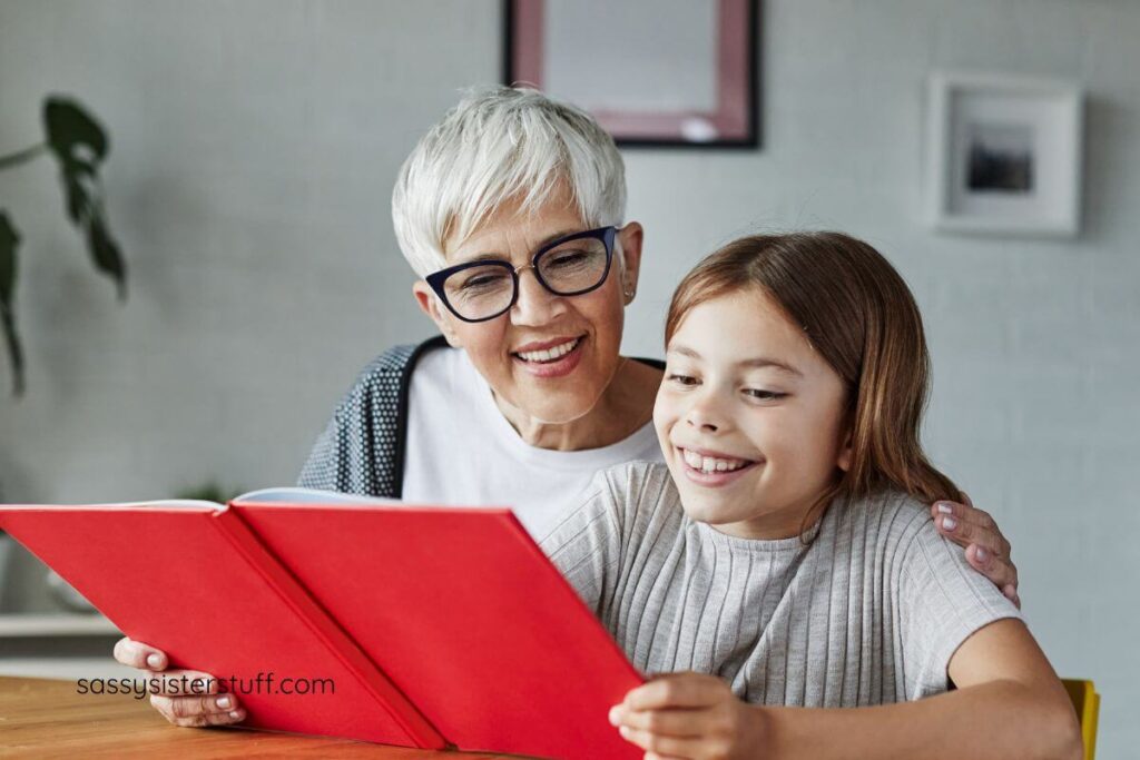 a retired woman reads to a young student because she knows what matters most in life