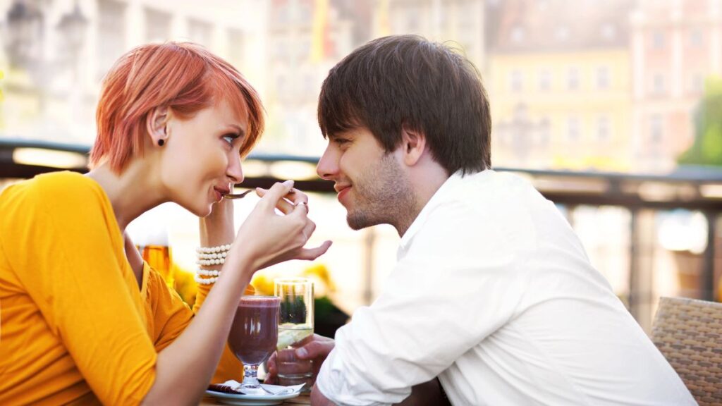 couple having dinner