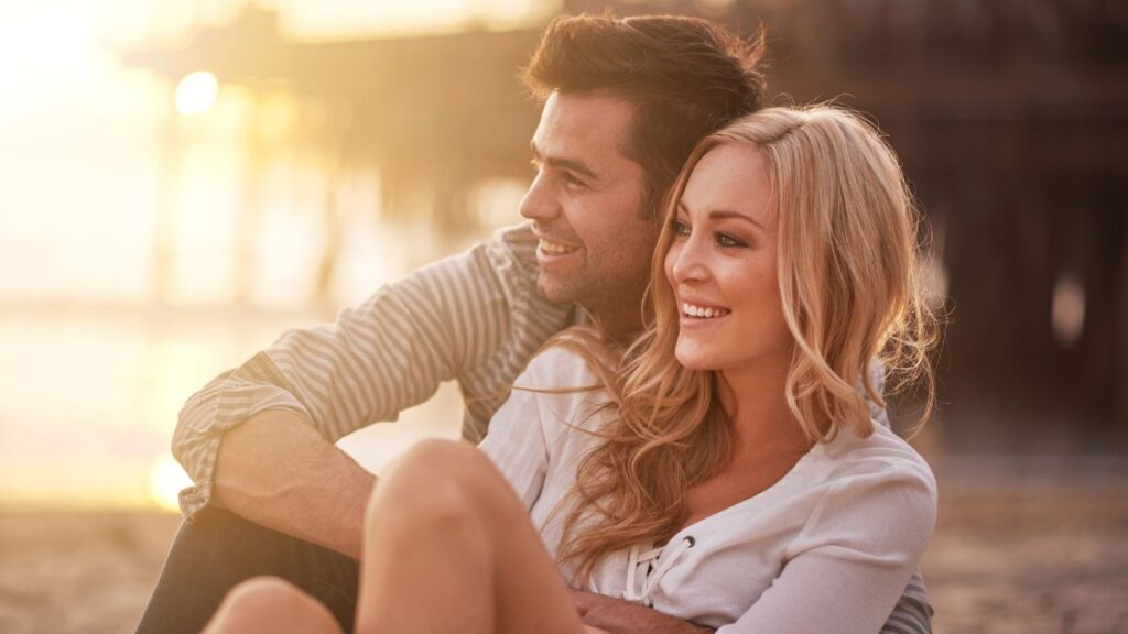 couple watching sunset