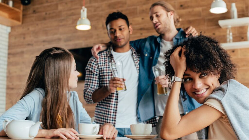 friends drinking coffee