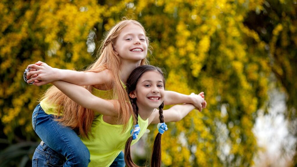 kids playing outside