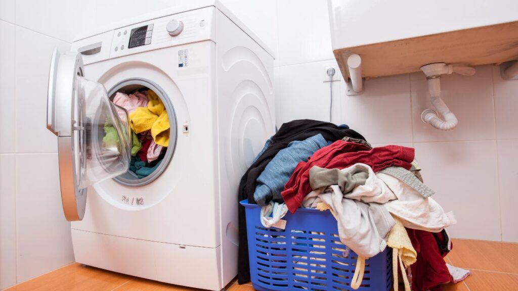 laundry and washer