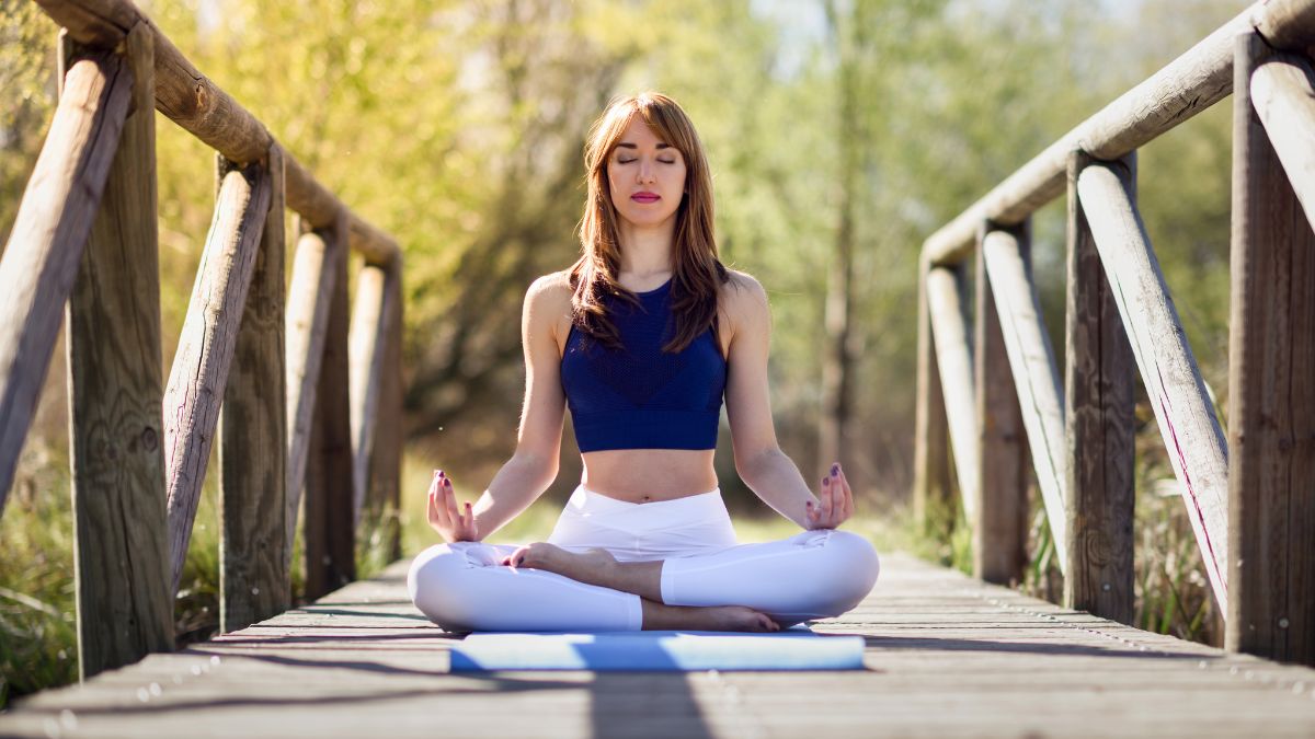 meditation on a bridge