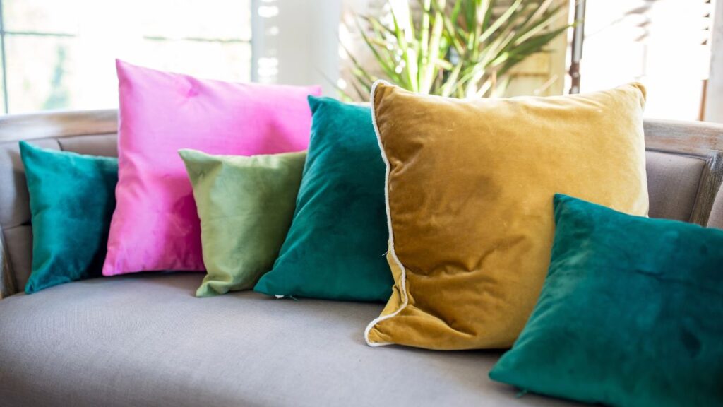 velvet pillows