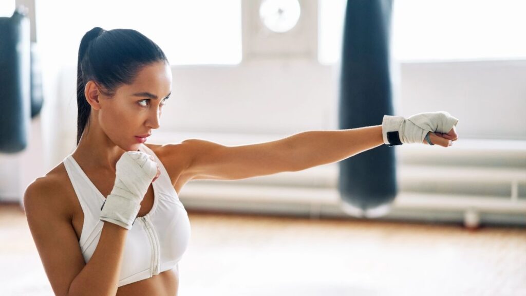 woman boxing