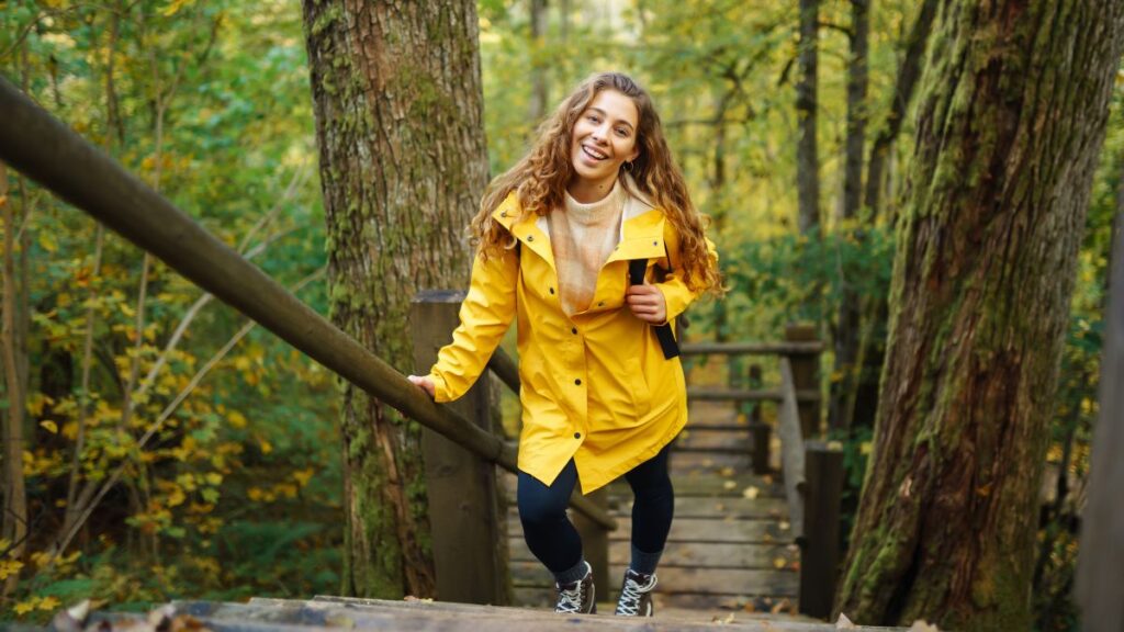 woman hiking