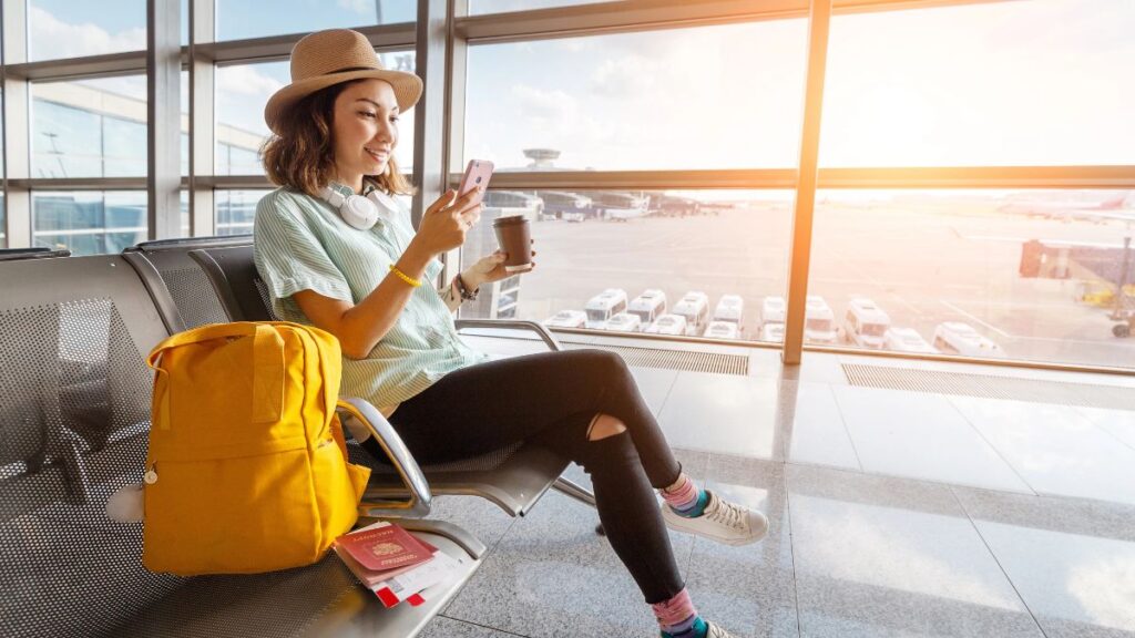 woman in airport