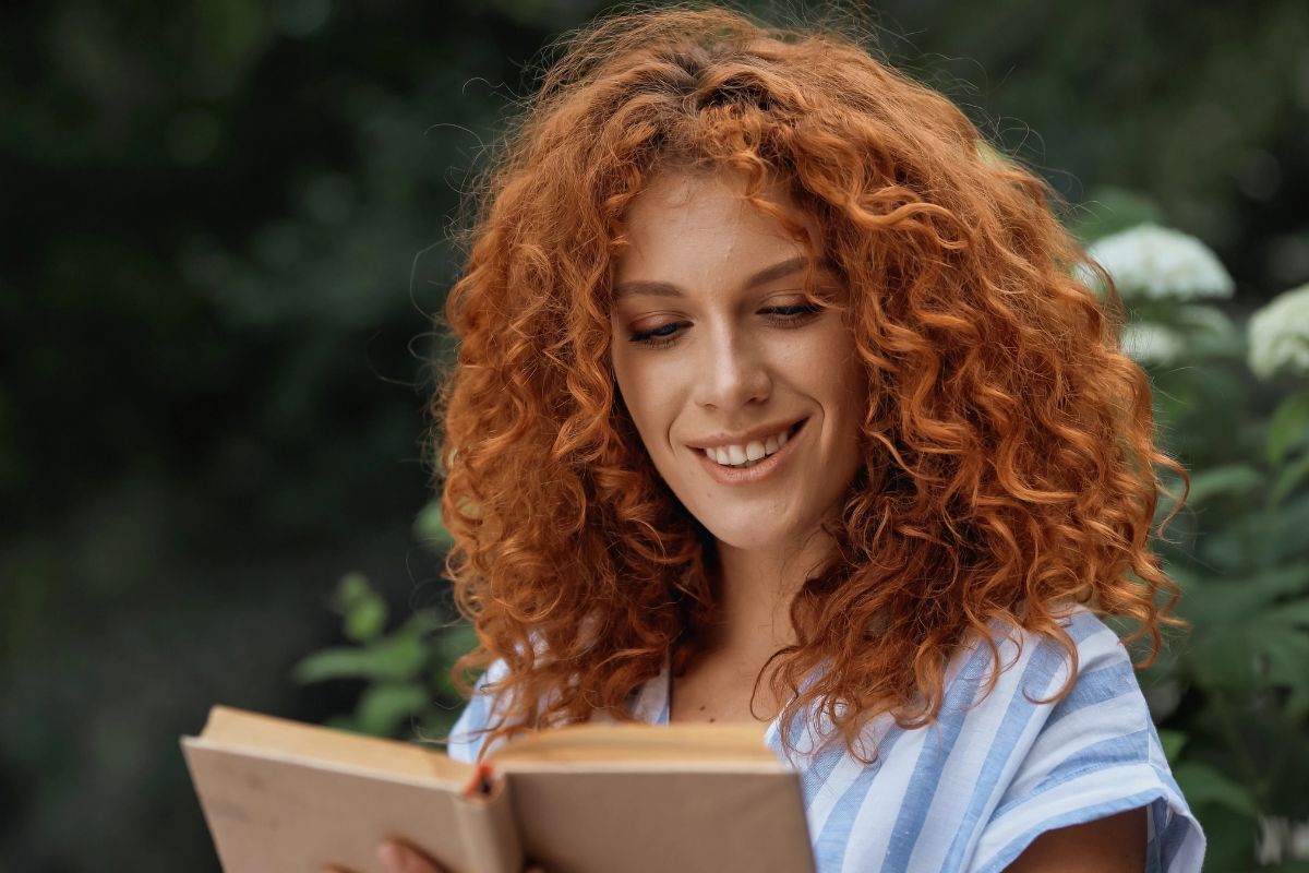 woman reading