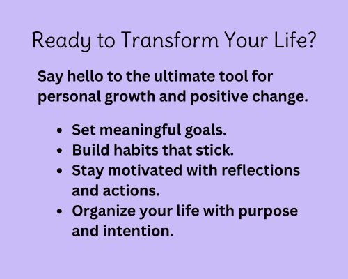 description of Planning and Habit Changer: Ready to Transform your Life?