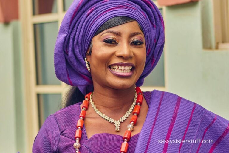 beautiful happy lady dressed in colorful ethnic clothing and head wear representing a variety of international day of happiness activities.