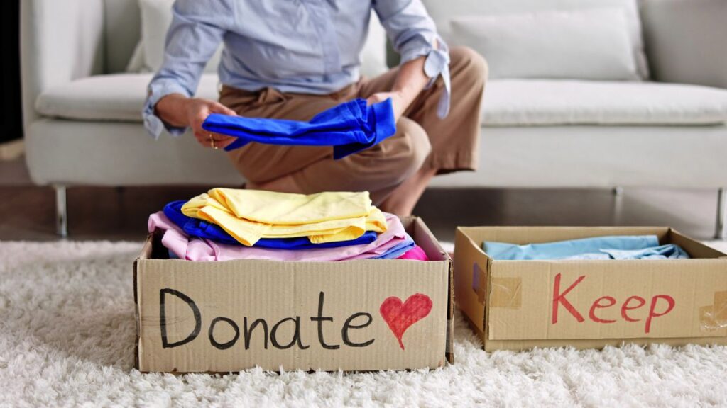 donate organize and fold 